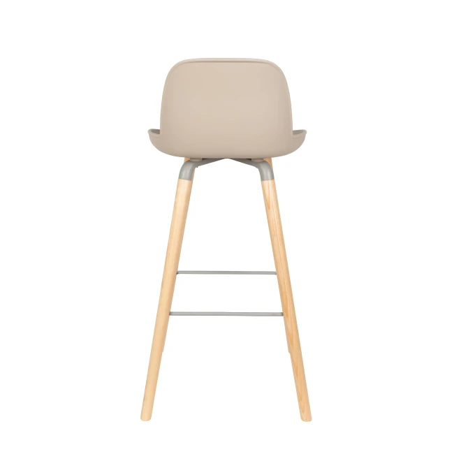 Lot de 2 tabourets de bar Albert Kuip 75 cm taupe — Zuiver. Vue du produit 5.