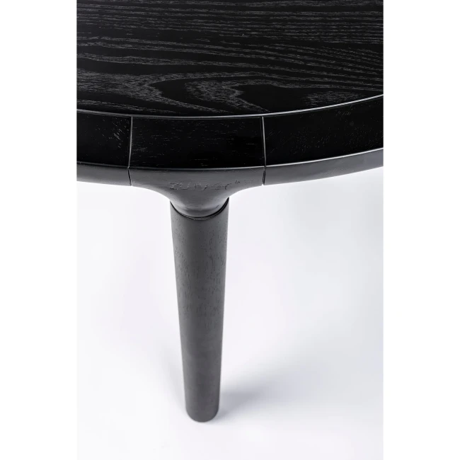 Table de repas ronde Storm noire — diamètre 128 cm — Vue du produit 3 Table de repas ronde Storm noire — diamètre 128 cm. Vue du produit 3.