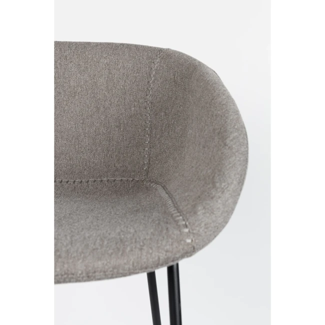 Lot de 2 tabourets de bar Feston 76 cm gris — Vue du produit 6 Lot de 2 tabourets de bar Feston 76 cm gris. Vue du produit 6.