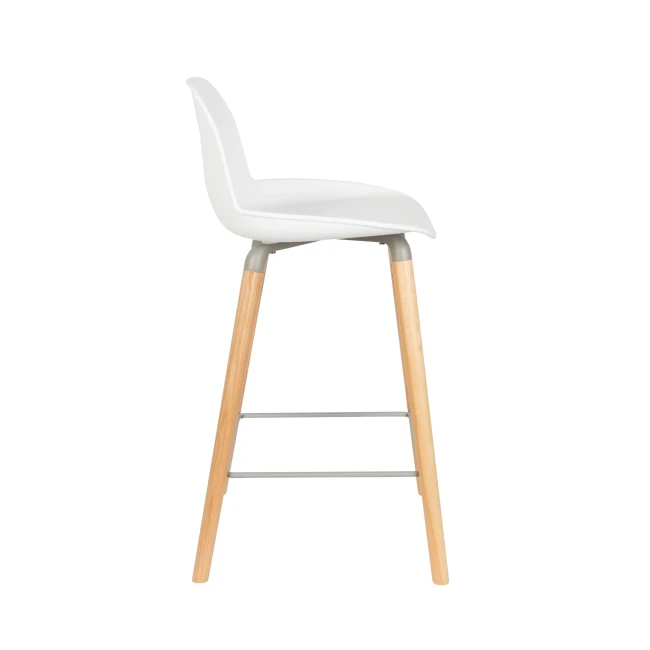 Lot de 2 tabourets de comptoir Albert Kuip 65 cm blanc — Zuiver — Vue du produit 3 Lot de 2 tabourets de comptoir Albert Kuip 65 cm blanc — Zuiver. Vue du produit 3.