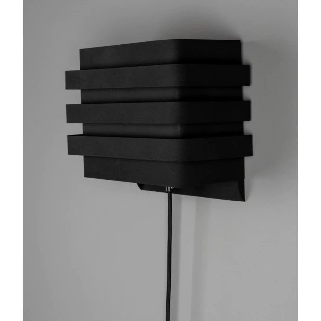 Applique Dumont noir — Dutchbone — Vue du produit 4 Applique Dumont noir — Dutchbone. Vue du produit 4.