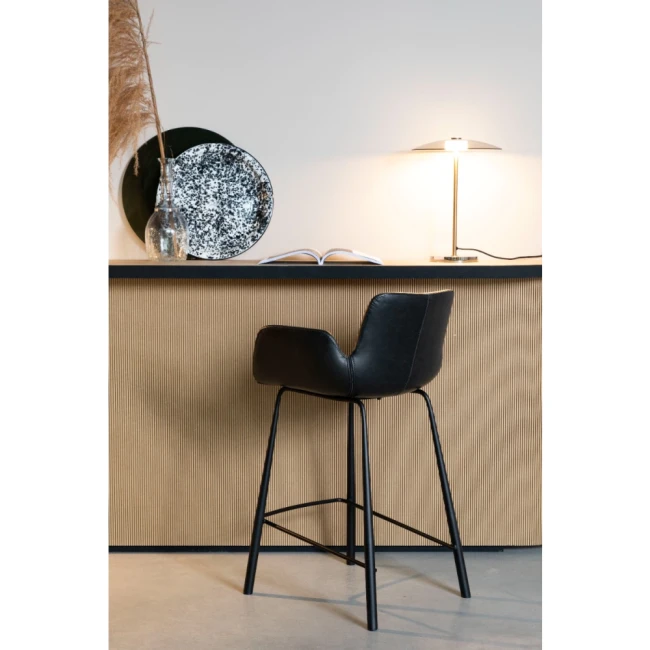 Lot de 2 tabourets de comptoir Brit LL noir — Vue du produit 3 Lot de 2 tabourets de comptoir Brit LL noir. Vue du produit 3.