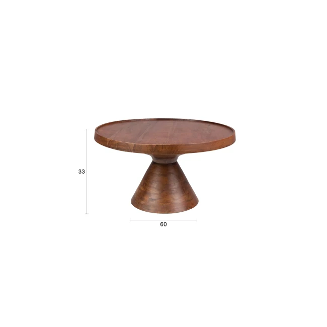 Table basse Floss noyer — Schéma des dimensions Table basse Floss noyer. Schéma des dimensions.
