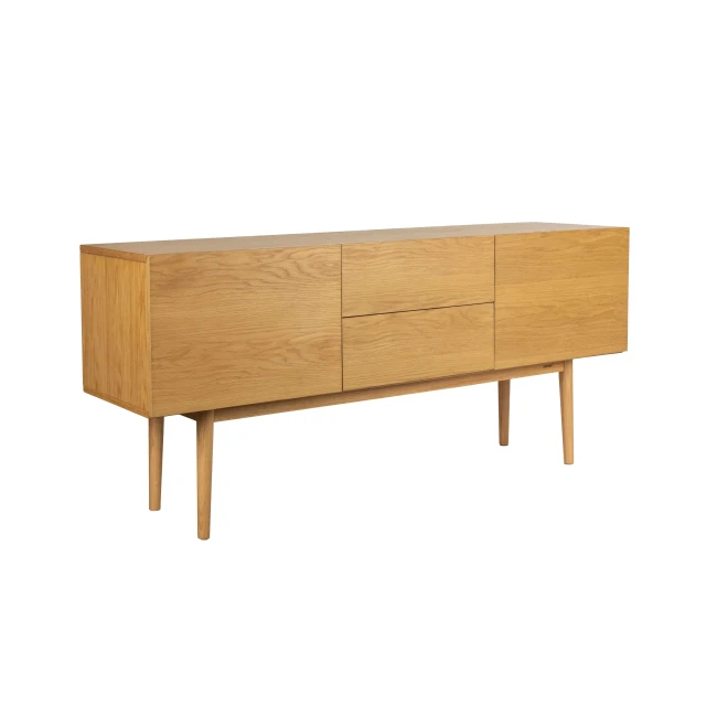 Buffet High On bois 2 tiroirs, 2 portes — Vue du produit 4 Buffet High On bois 2 tiroirs, 2 portes. Vue du produit 4.