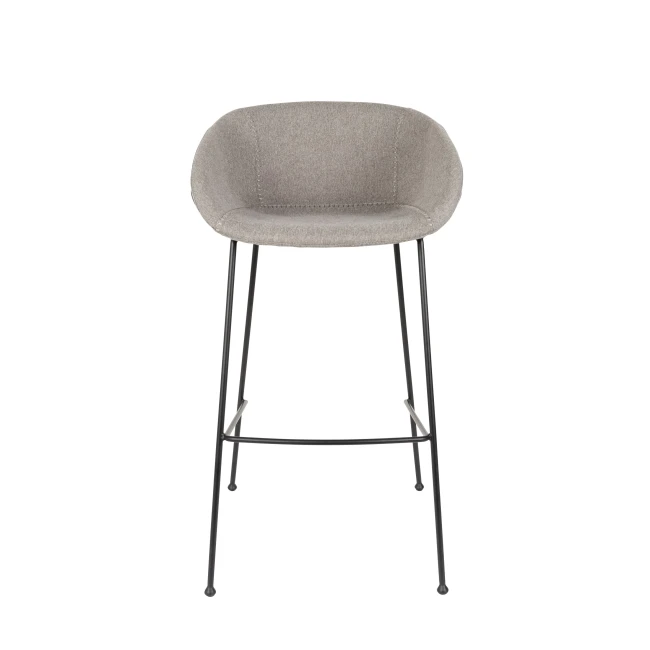 Lot de 2 tabourets de bar Feston 76 cm gris — Vue du produit 2 Lot de 2 tabourets de bar Feston 76 cm gris. Vue du produit 2.
