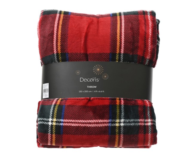 Plaid en flanelle tartan — 150 × 200 cm