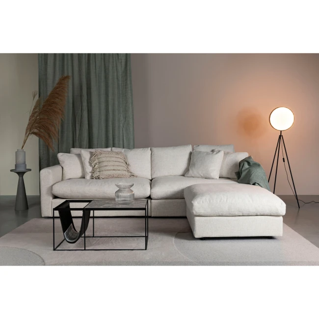 Pouf Sense crème — Vue du produit 2 Pouf Sense crème. Vue du produit 2.