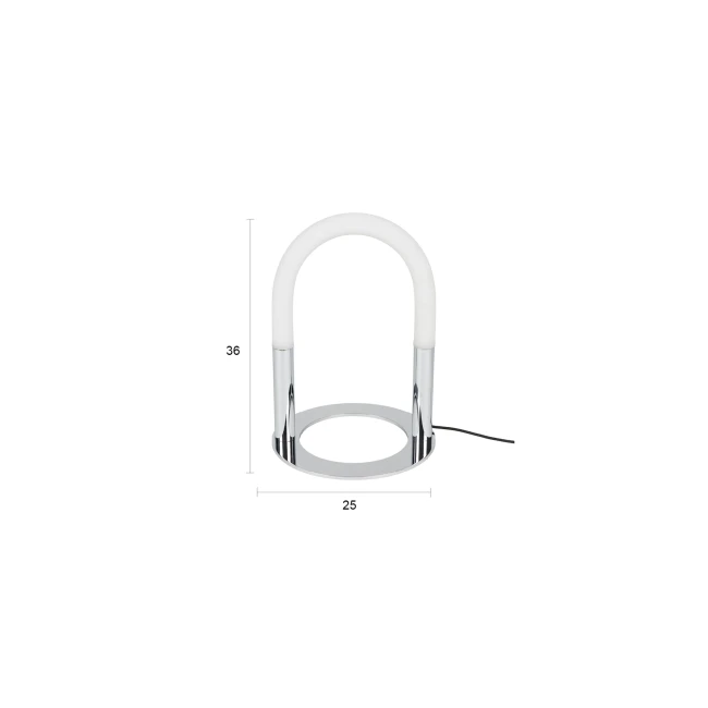 Lampe à poser Arch chromé — Schéma des dimensions Lampe à poser Arch chromé. Schéma des dimensions.