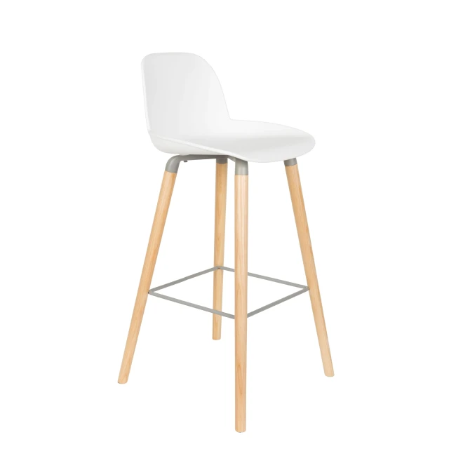 Lot de 2 tabourets de bar Albert Kuip 75 cm blanc