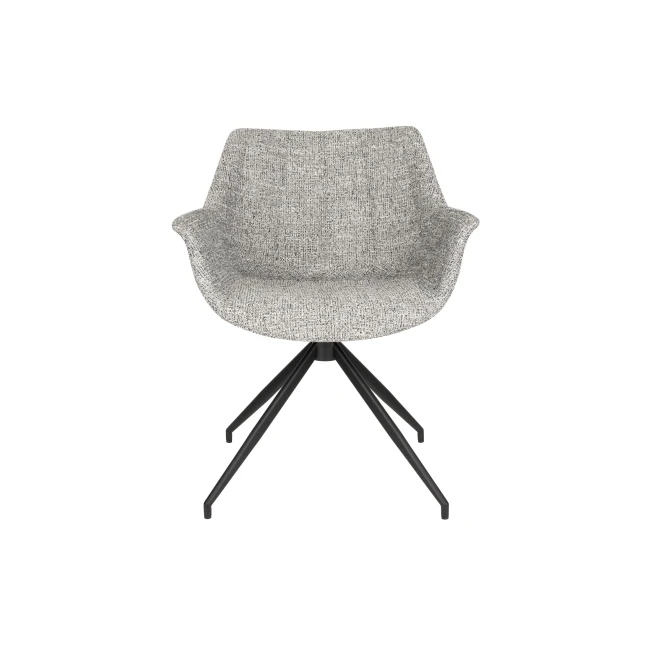 Lot de 2 chaises Doulton , gris avec accoudoirs — Zuiver. Vue du produit 2.