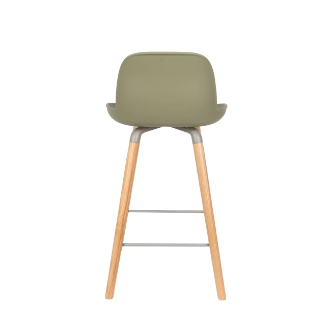 Lot de 2 tabourets de comptoir Albert Kuip 65 cm vert — Zuiver. Vue du produit 5.