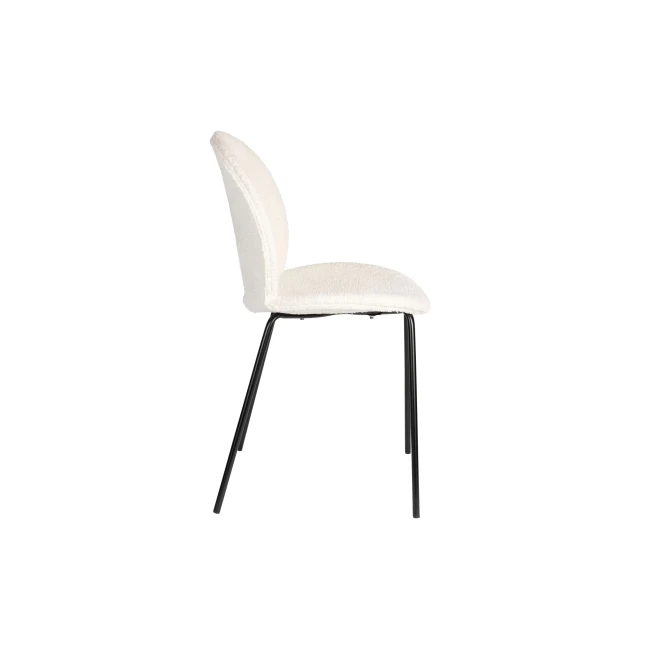 Lot de 2 chaises Bonnet blanc cassé — Vue du produit 4 Lot de 2 chaises Bonnet blanc cassé. Vue du produit 4.