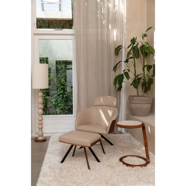 Tabouret Frie beige — Vue du produit 2 Tabouret Frie beige. Vue du produit 2.