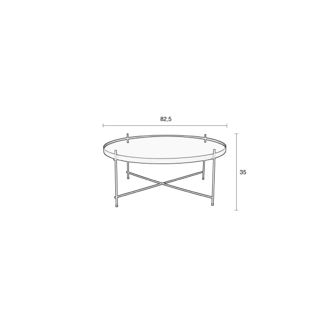 Table d’appoint Cupid XXL noir — Zuiver — Schéma des dimensions Table d’appoint Cupid XXL noir — Zuiver. Schéma des dimensions.