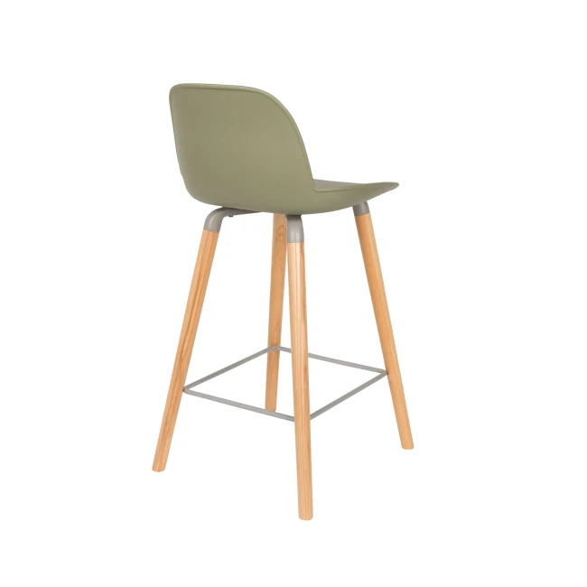 Lot de 2 tabourets de comptoir Albert Kuip 65 cm vert — Zuiver. Vue du produit 4.