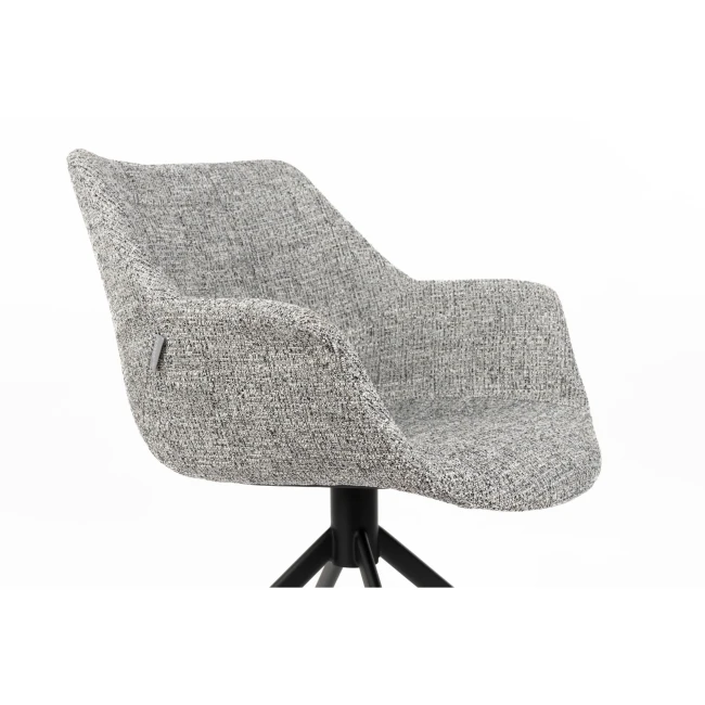 Lot de 2 chaises Doulton , gris avec accoudoirs — Zuiver. Vue du produit 7.