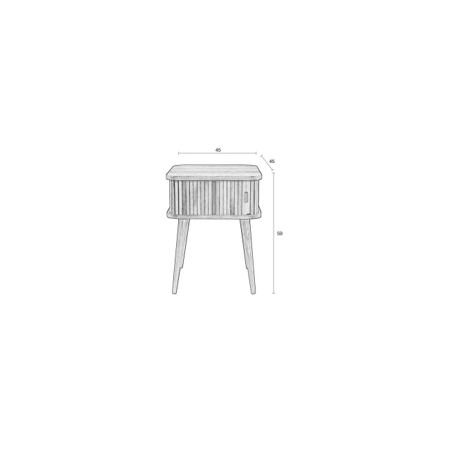 Table d’appoint Barbier noyer — Schéma des dimensions Table d’appoint Barbier noyer. Schéma des dimensions.