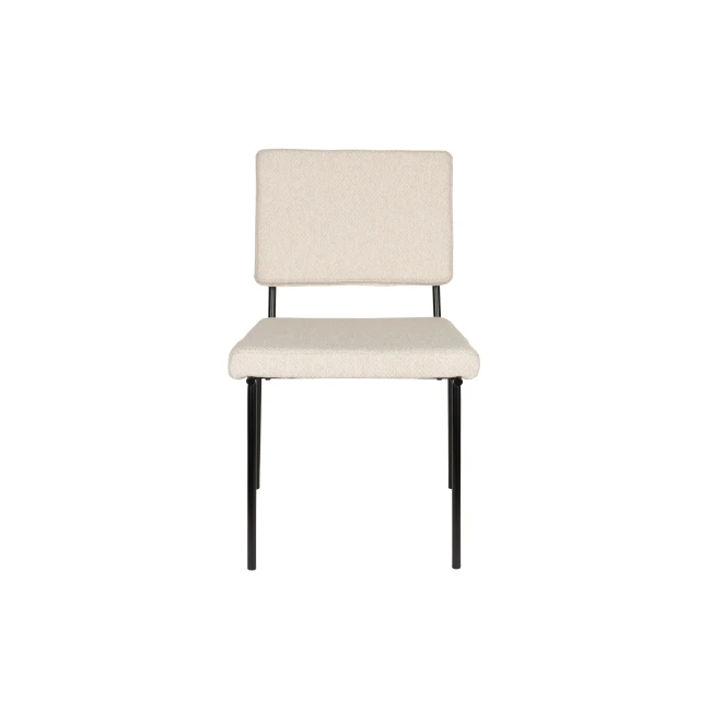 Lot de 2 chaises Fellow blanc cassé — Vue du produit 10 Lot de 2 chaises Fellow blanc cassé. Vue du produit 10.