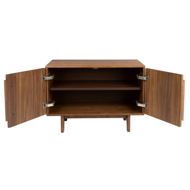 Buffet Groove 2 portes noyer — Vue du produit 4 Buffet Groove 2 portes noyer. Vue du produit 4.