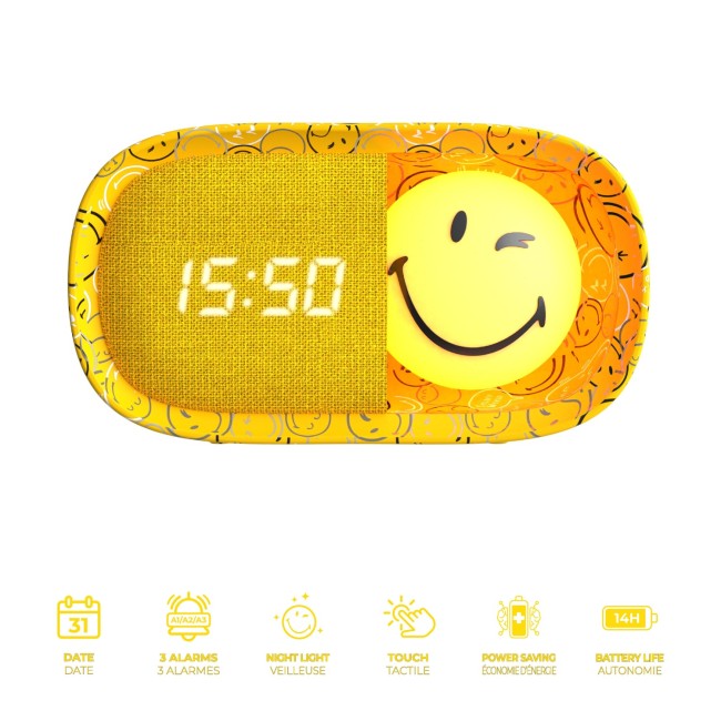 DREAMY CLOCK SMILEY WORLD® - Jaune — MOB