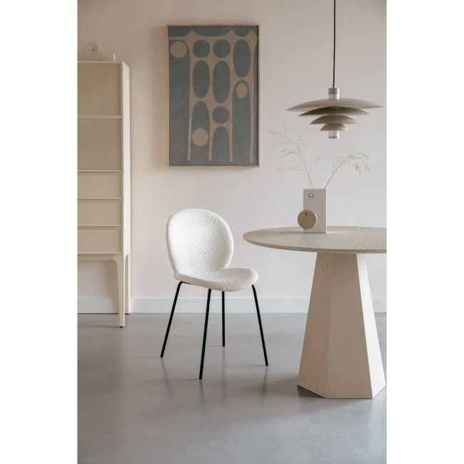 Lot de 2 chaises Bonnet blanc cassé — Vue du produit 2 Lot de 2 chaises Bonnet blanc cassé. Vue du produit 2.