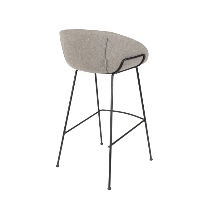 Lot de 2 tabourets de bar Feston 76 cm gris — Vue du produit 4 Lot de 2 tabourets de bar Feston 76 cm gris. Vue du produit 4.
