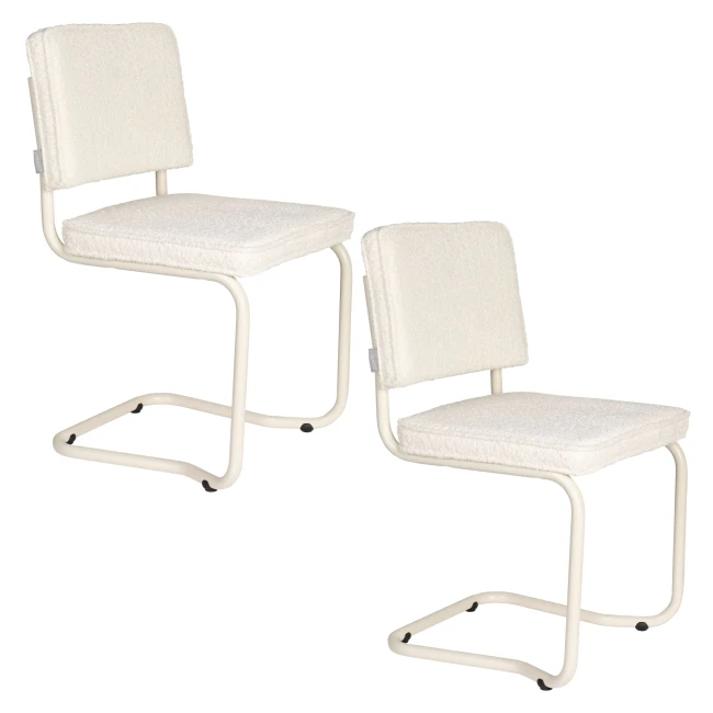 Lot de 2 chaises Ridge Kink Soft blanc cassé — Vue du produit 11 Lot de 2 chaises Ridge Kink Soft blanc cassé. Vue du produit 11.