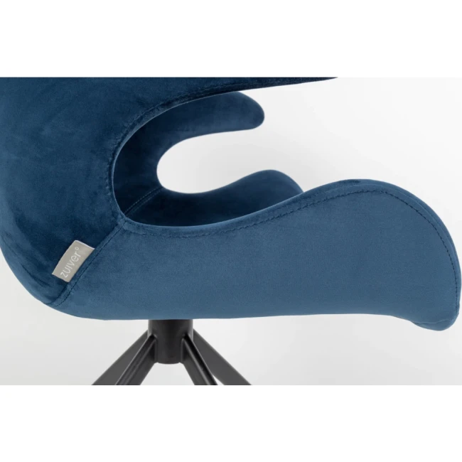 Lot de 2 chaises Mia bleu avec accoudoirs — Vue du produit 7 Lot de 2 chaises Mia bleu avec accoudoirs. Vue du produit 7.