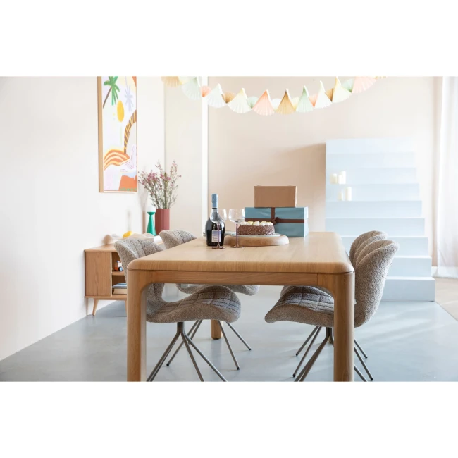 Table de repas Oever 180 cm naturel — Zuiver. Vue du produit 2.