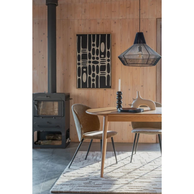 Lot de 2 chaises Cozy moutarde — Vue du produit 2 Lot de 2 chaises Cozy moutarde. Vue du produit 2.