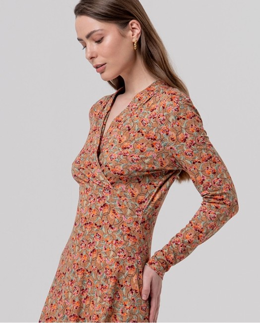 Robe fleurie femme Surkana en viscose – Alizé La Rochelle