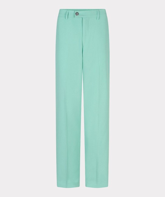 Pantalon vert d’eau femme Esqualo avec pli et fermeture asymétrique