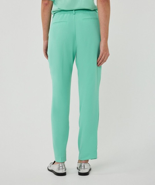 Pantalon vert d’eau femme Esqualo avec pli et fermeture asymétrique