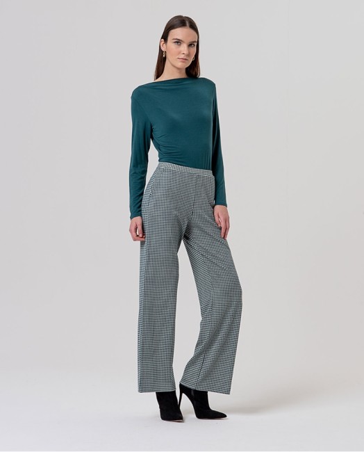 Pantalon femme Surkana large à imprimé géométrique