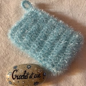 éponge lavable bleu ciel 3