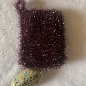 éponge lavable violet foncé 2