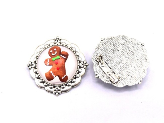 broche bonhomme pain d'épice cadeau noel198