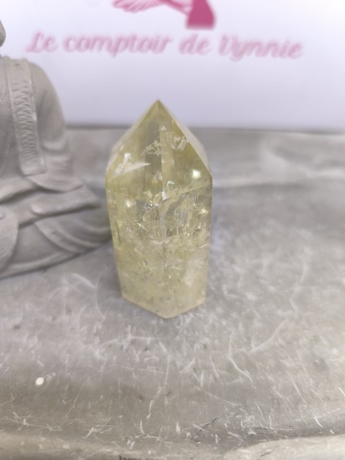Pierre Solaire Prospérité Citrine pierre d’abondance prisme