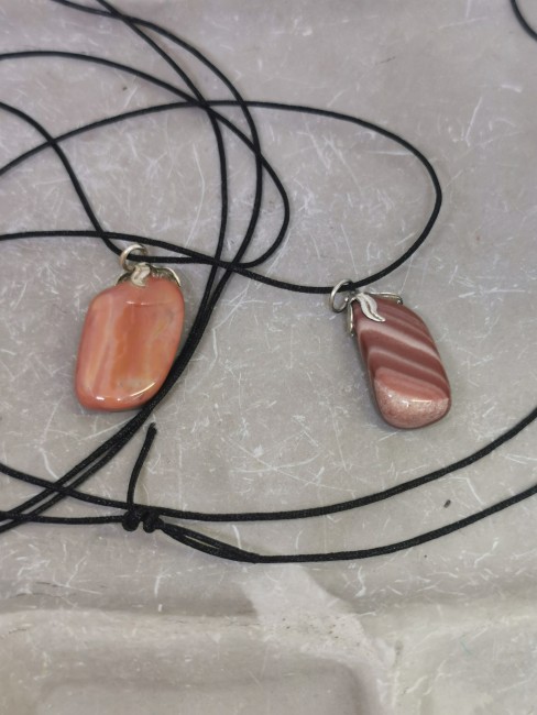 pendentif dolomite rose beige