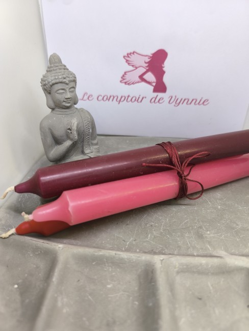 Rituel amour intensification énergétique Bougies rituelles artisanales Le Comptoir de Vynnie