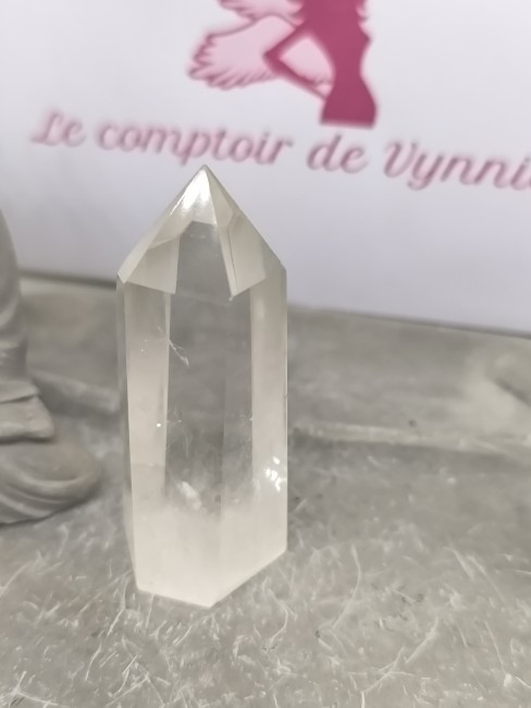 Obélisque quartz transparent naturel