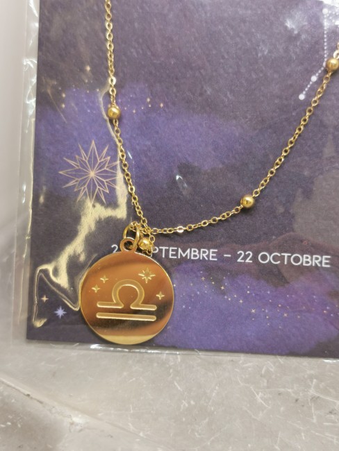 collier signe astrologique balance