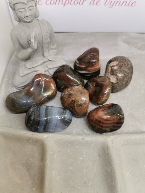 pierre énergétique agate rouge