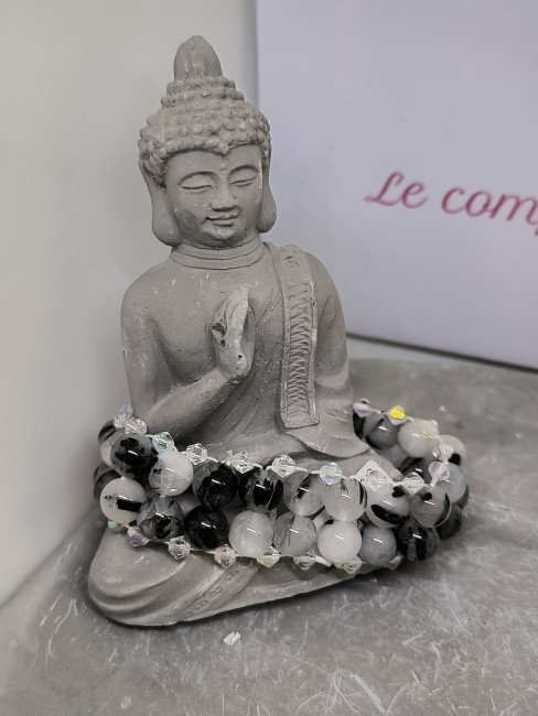 Bracelet quartz rutile 8 mm naturel