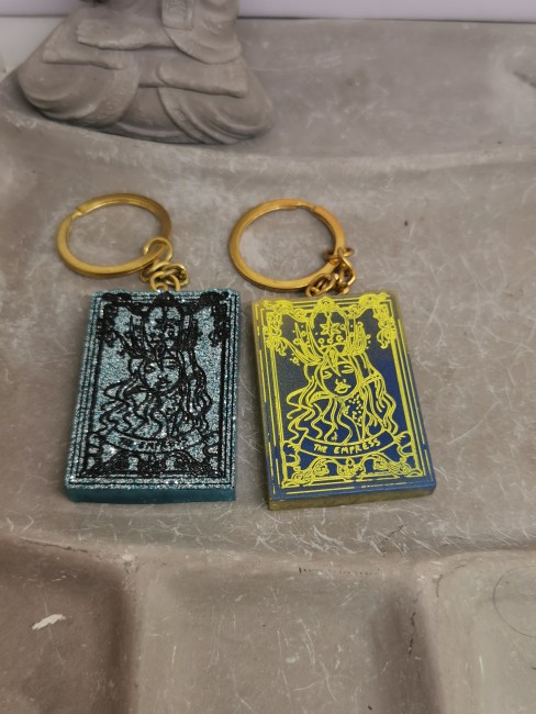 carte tarot impératrice résine