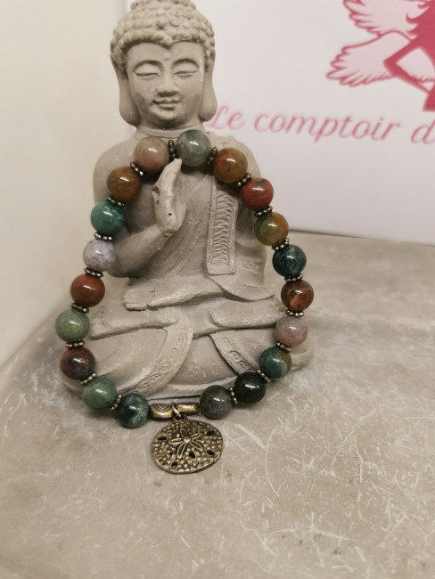 bracelet agate arbre 8 mm