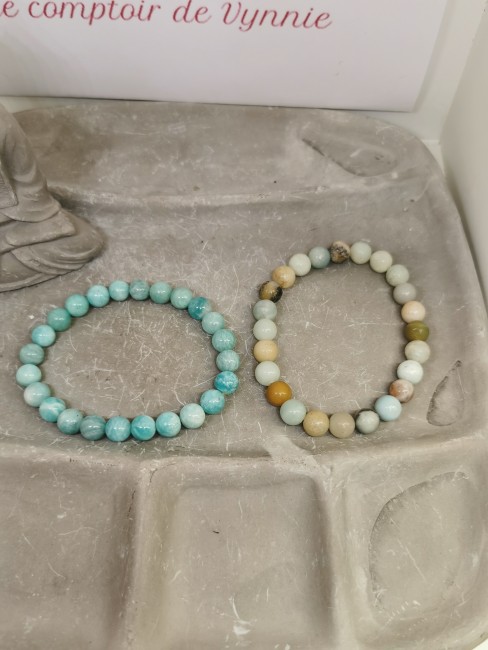 bracelet amazonite pierre naturelle