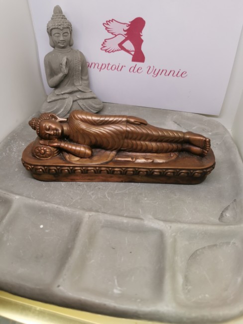 bouddha nirvana cuivre décoration spirituelle