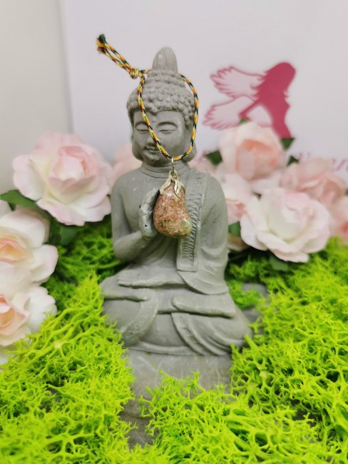 pendentif pierre naturelle unakite