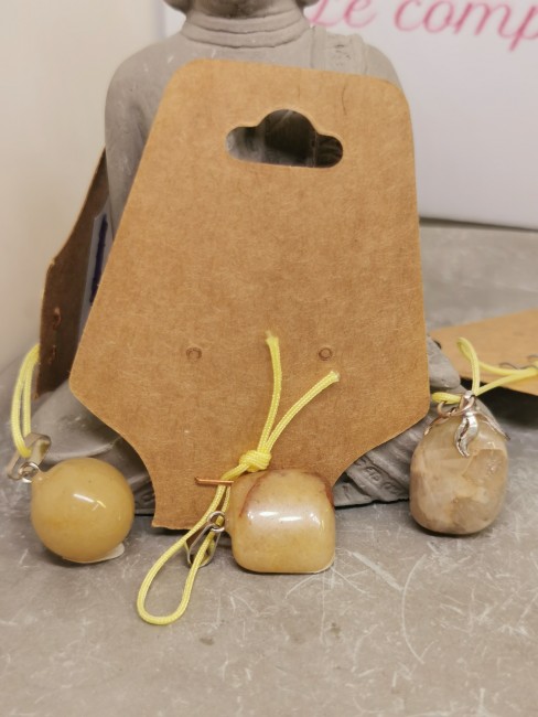 pendentif calcite orange bijou naturel